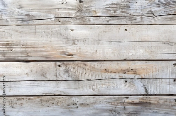 Fototapeta Neutral Color Tone Wooden Table Background from Top View