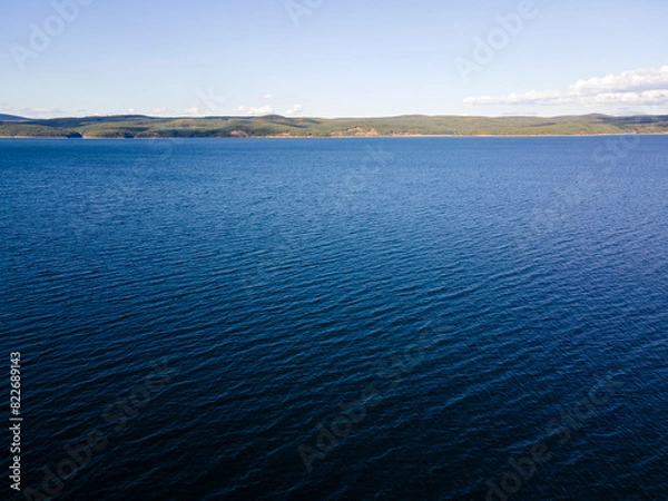 Fototapeta Aerial view of Iskar Reservoir, Bulgaria