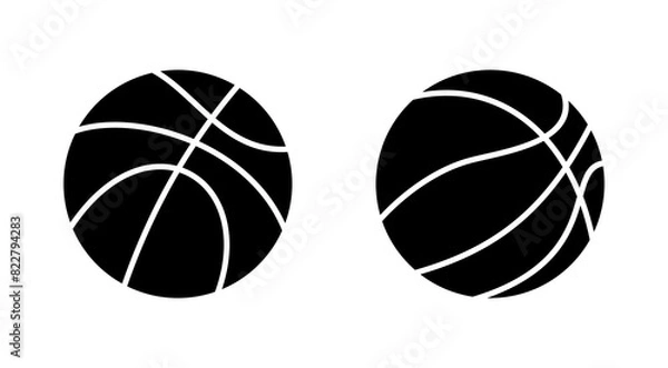 Fototapeta Basketball icon set. Basketball ball icon. Basketball logo vector icon