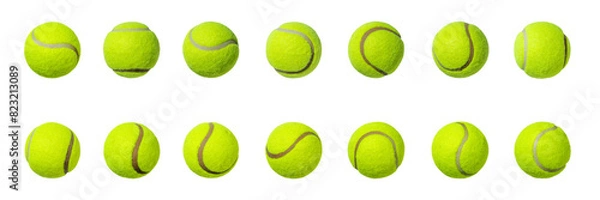 Obraz Closeup view set of tennis balls