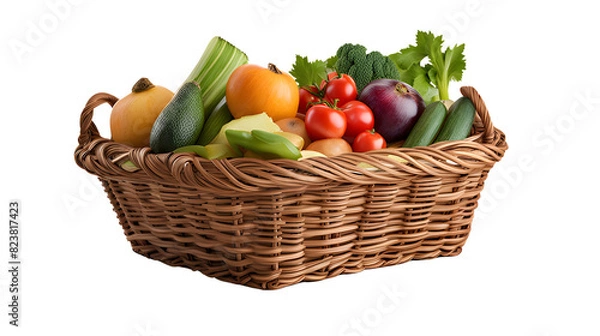 Fototapeta basket of vegetables