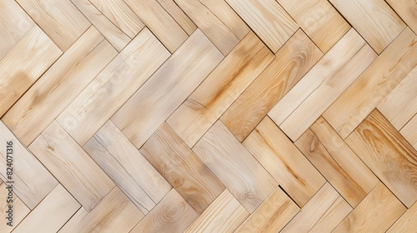 Fototapeta A wooden floor with a checkered pattern