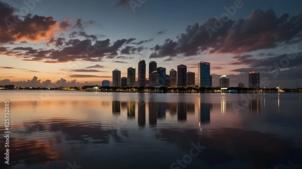 Fototapeta Tampa Florida Skyline.generative.ai