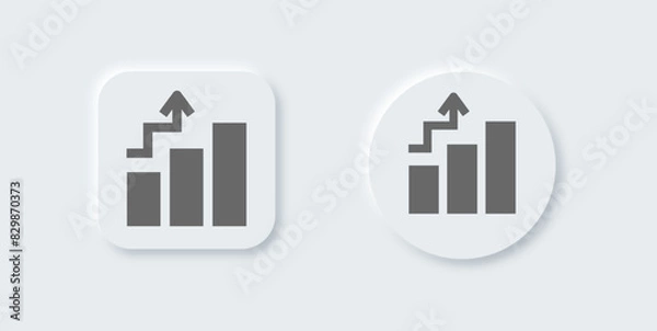 Fototapeta Leader board solid icon in neomorphic design style. Competition signs vector illustration.