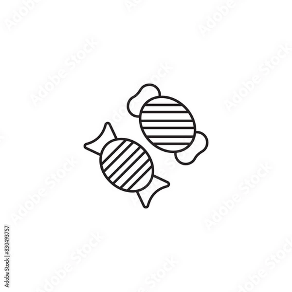 Fototapeta Candies  icon design with white background stock illustration