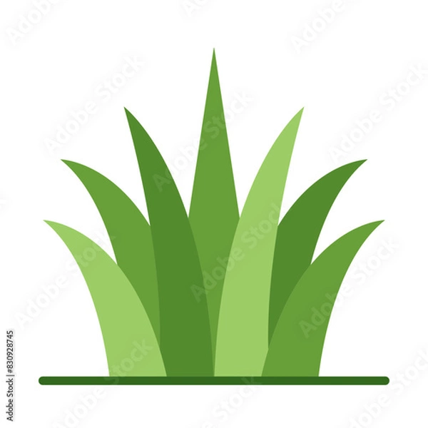 Fototapeta Grass Flat Icon Design