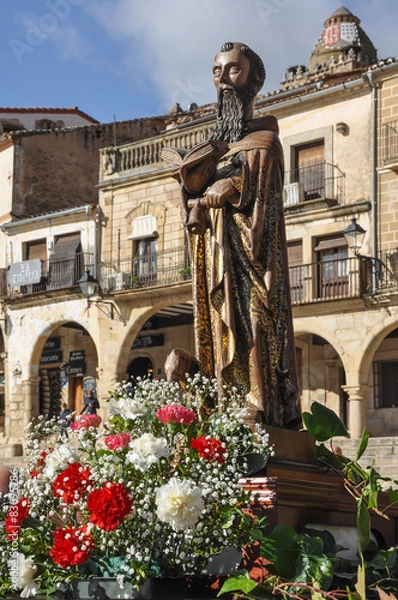 Fototapeta Imágenes de Santos, San Antón, patrón de los animales, Trujillo, Extremadura, España