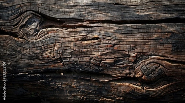 Fototapeta Aged wooden texture as a natural background