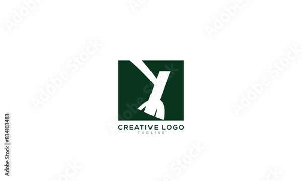 Fototapeta YM MY Abstract initial monogram letter alphabet logo design