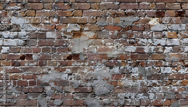 Fototapeta High-Resolution Brick Textures: Realistic Detail for Stunning Designs, Authentic Brick Textures: Add Grit and Character to Your Designs, Vintage Brick Wall Patterns, Old Brick Wall Texture