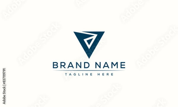 Fototapeta Logo design letter V . Elegant modern. Vector template.