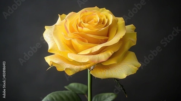 Fototapeta yellow rose flower generative in ai technology  