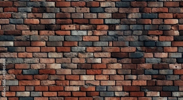 Fototapeta a brick wall texture background with an uneven tone