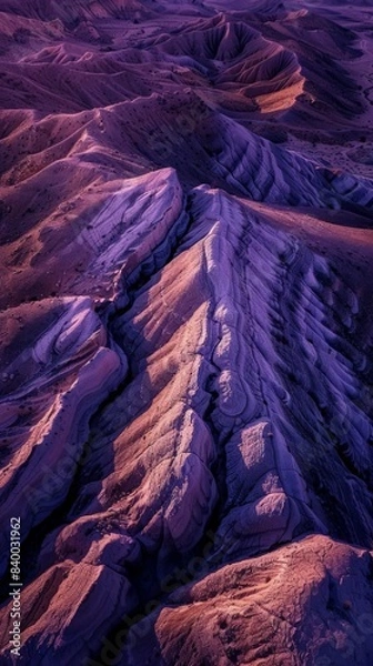 Fototapeta Mystical Sandstone Valley Under the Night Sky