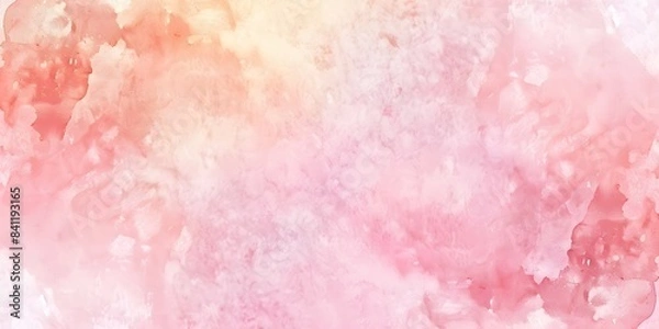 Fototapeta Abstract Watercolor Pink Peach Background