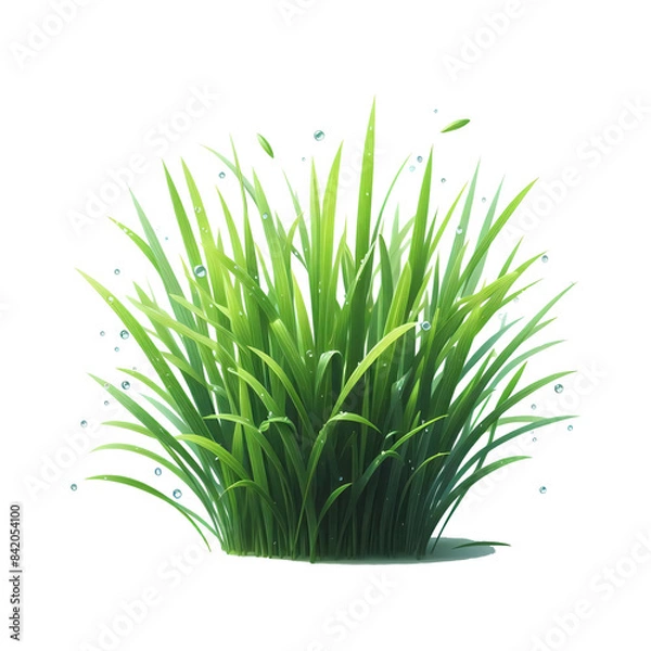 Fototapeta Grass isolated on transparent background