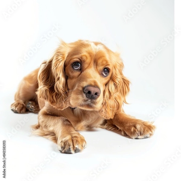 Fototapeta Spaniel cocker spaniel animal canine.