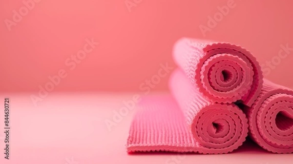 Fototapeta Yoga Clothes on Studio Background 