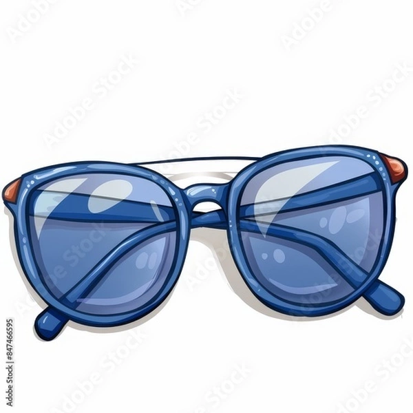 Fototapeta eye glasses isolated icon