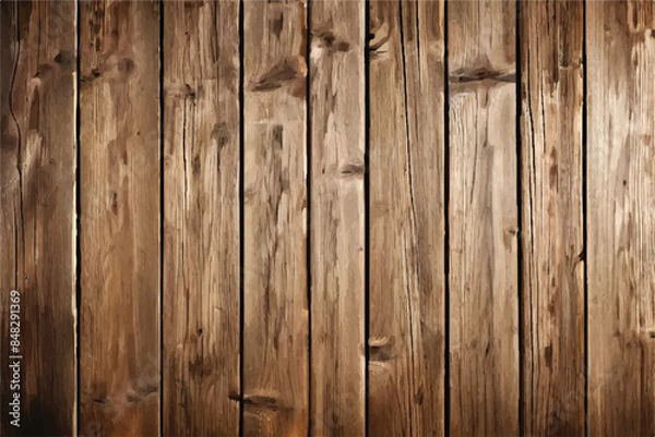 Fototapeta Wood Texture. Wooden planks. Brown wood plank texture background. Wooden Background. 