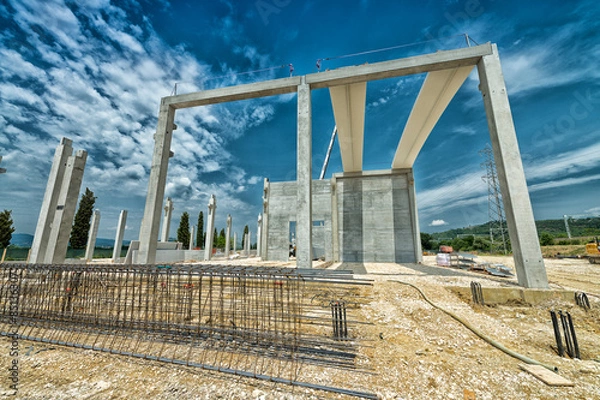 Fototapeta Building construction site