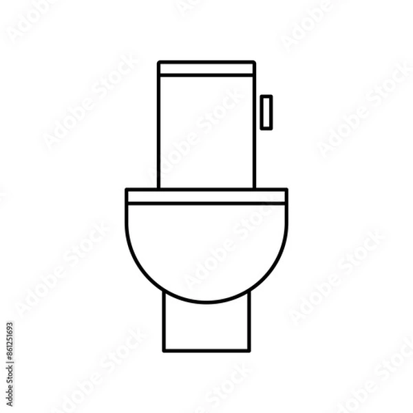 Fototapeta Toilet icon vector. WC illustration sign. Bathroom symbol. restroom logo.