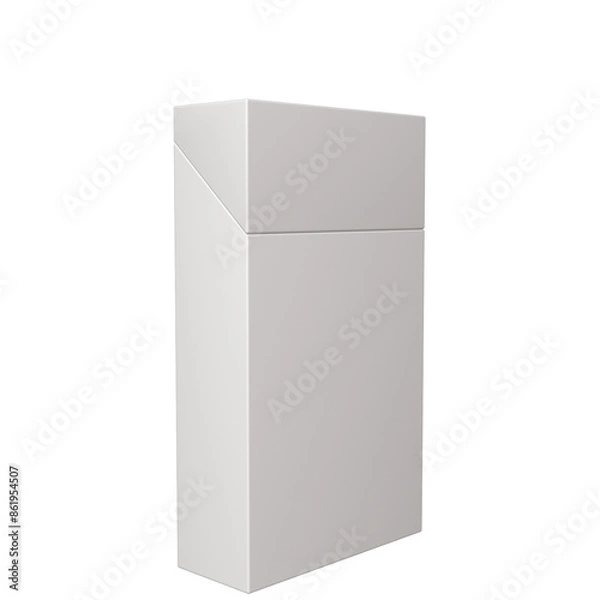 Fototapeta 3D realistic blank cigarette packet rendering for mockup, design, etc.  