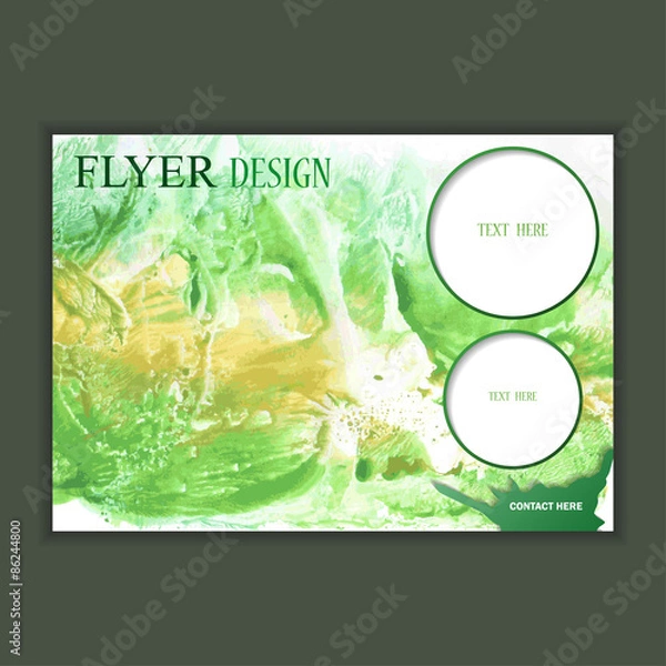 Fototapeta Horizontal business brochure for design