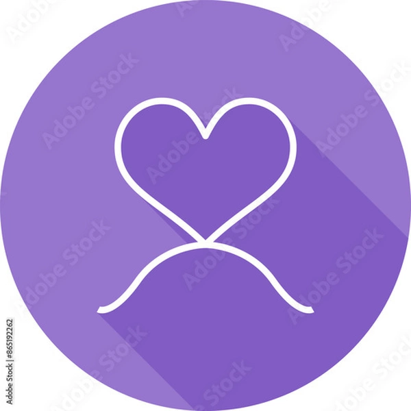 Fototapeta Love knot Vector Icon