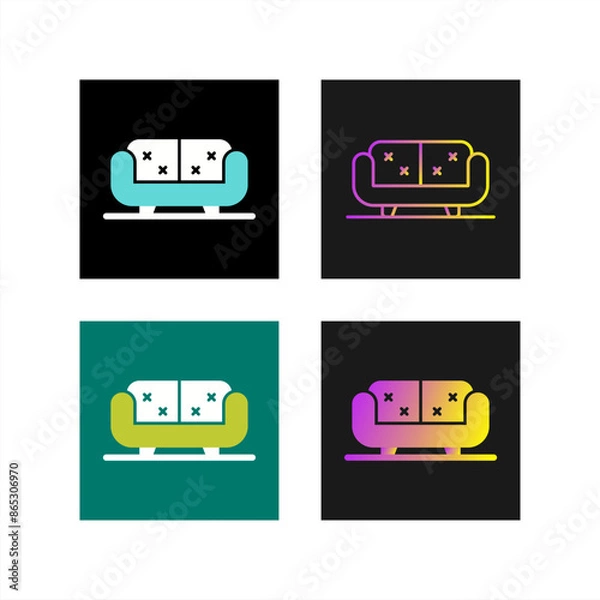 Fototapeta Sofa Vector Icon