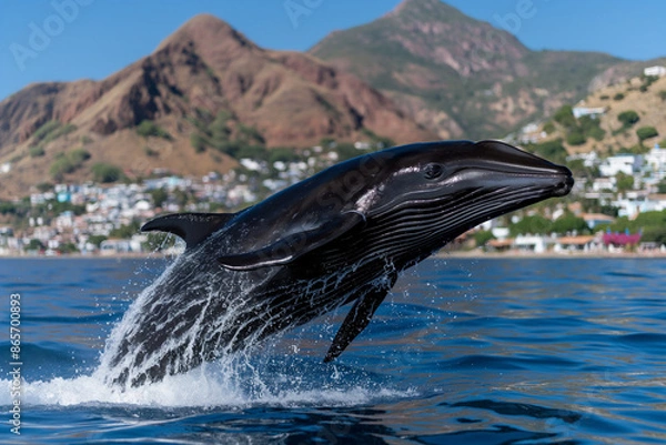 Fototapeta Fin Whale in natural environment