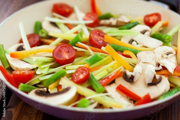 Fototapeta Vegetable Stir Fry 