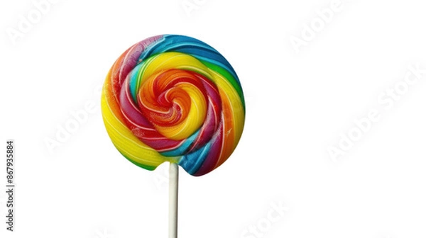 Fototapeta Lollipop on white background