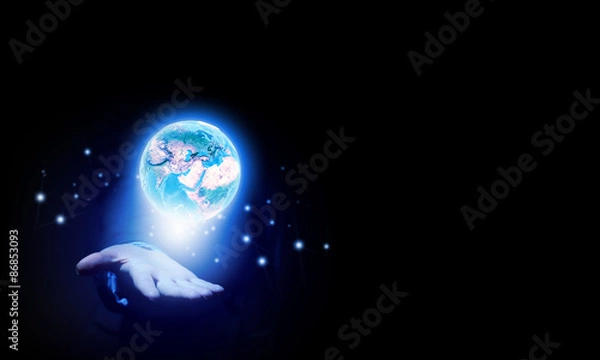 Fototapeta Planet in hands