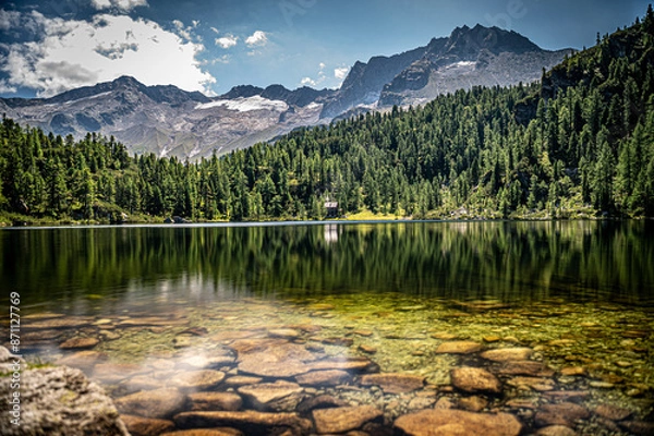 Fototapeta Lake Reedsee in Bad Gastein Austria