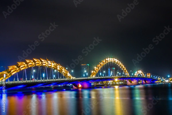 Obraz Night bridge in Vietnam