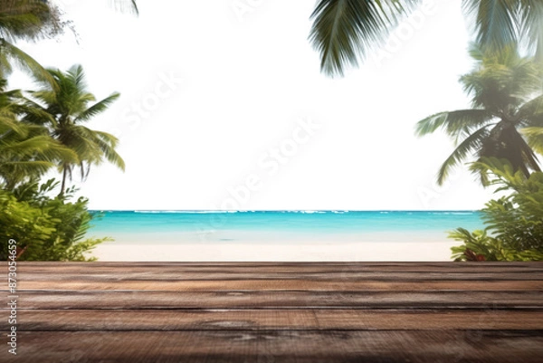 Fototapeta PNG Tropical summer beach outdoors horizon nature.