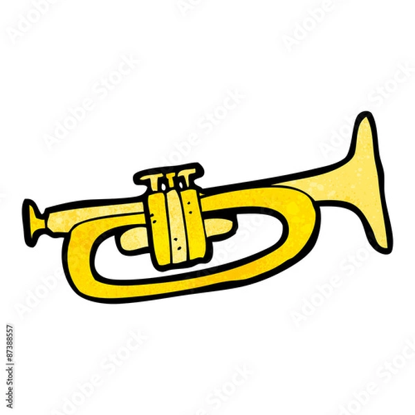 Fototapeta cartoon trumpet