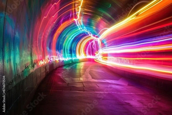 Fototapeta tunnel of light