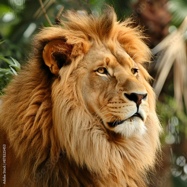 Fototapeta close up of a lion