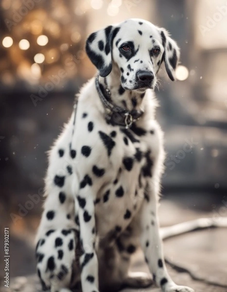 Fototapeta background fur dalmatian