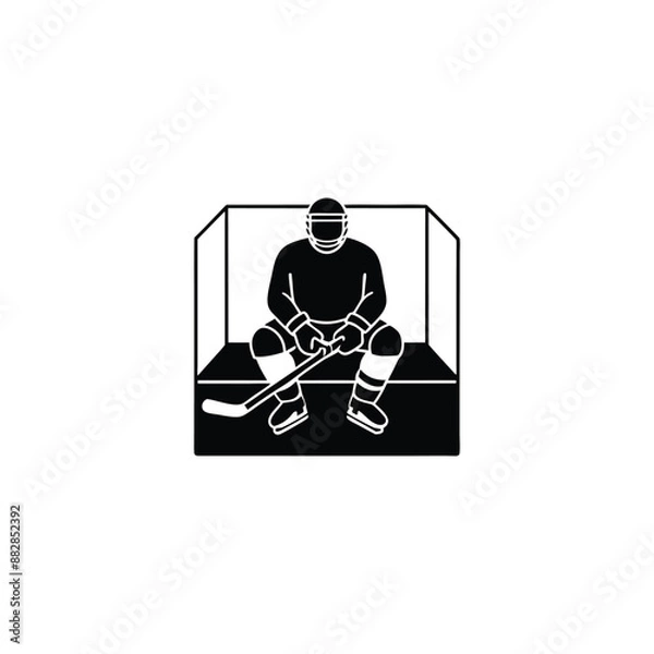 Fototapeta hockey goalie