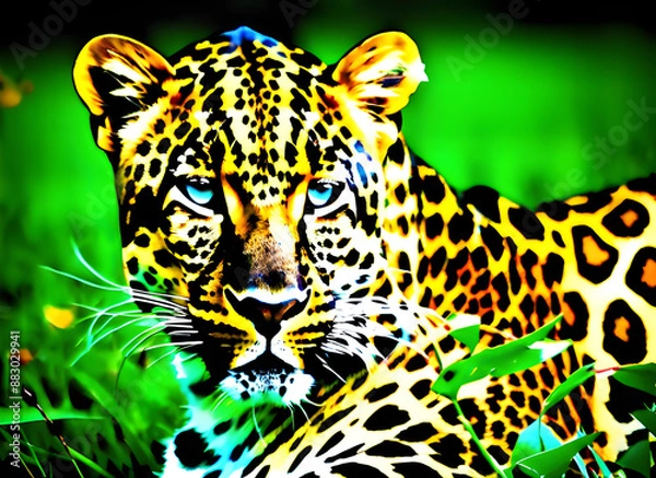 Fototapeta leopard  generative ai