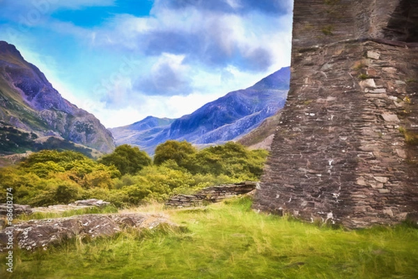 Fototapeta Welsh mountains