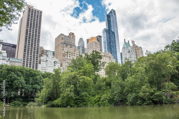 Fototapeta Panoramic View of Manhattan from the Central Park