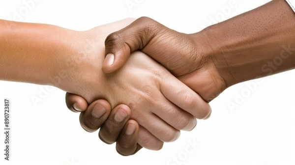 Fototapeta Two hands shaking hands