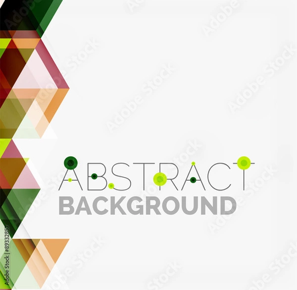 Fototapeta Abstract geometric background. Modern overlapping triangles