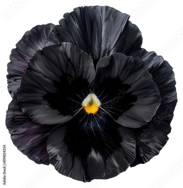 Fototapeta PNG Elegant black pansy flower