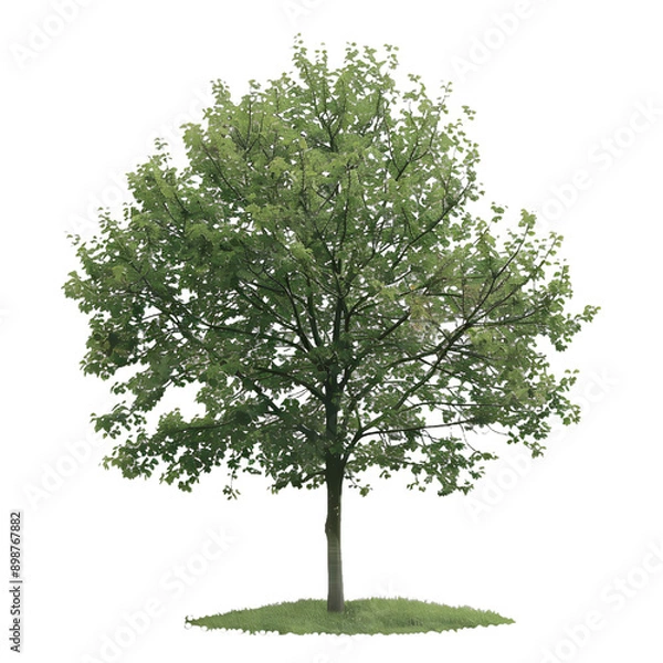 Fototapeta [Transparent Background PNG]Isolated Green Tree With White Background