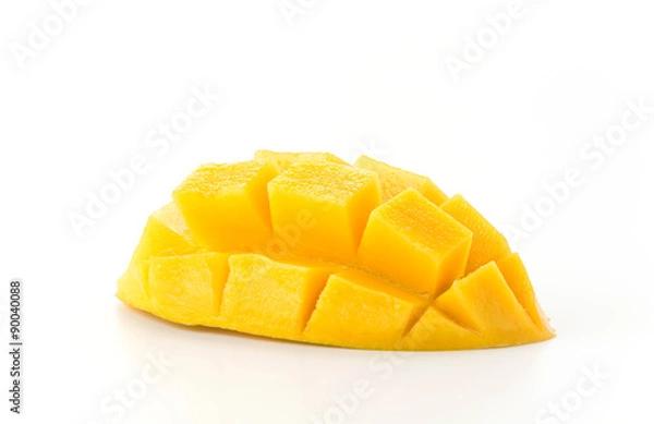 Fototapeta fresh mango on white background